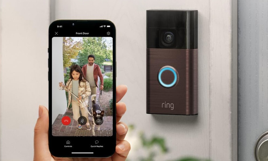Image 6: New Ring Battery Video Doorbell - HD 1440p, Colour Night Vision, Head-to-Toe View