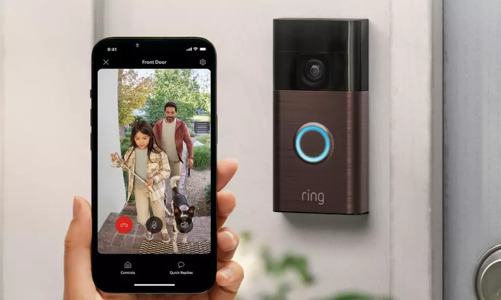 New Ring Battery Video Doorbell - HD 1440p, Colour Night Vision, Head-to-Toe View