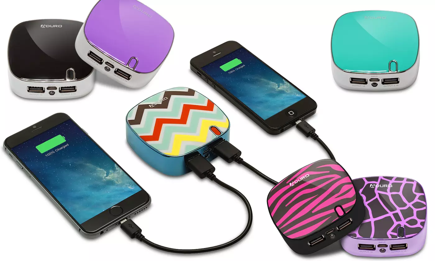 Aduro PowerUp 4,000mAh or 5,200mAh Portable Backup Battery - Primary Image