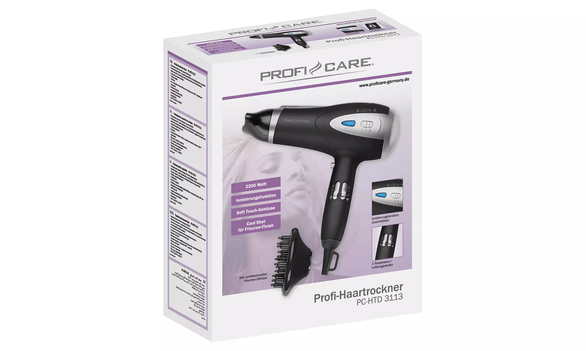 Proficare 2200-W-Haartrockner