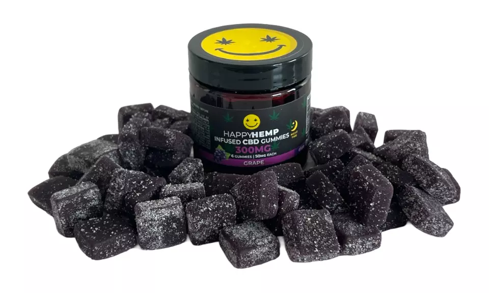 Happy Hemp Infused CBD Gummies for Sleep - Broad Spectrum CBD Gummies