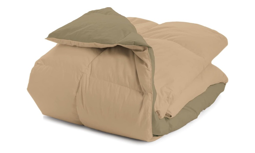 Image 14: Couette d’hiver réversible avec 90% plumes d’oie