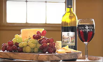 Winery Experience with Cheese for 2, 4, or 10 at Tidal School Winery and Vineyard in Drumright (Up to 51% Off) - Primary Image