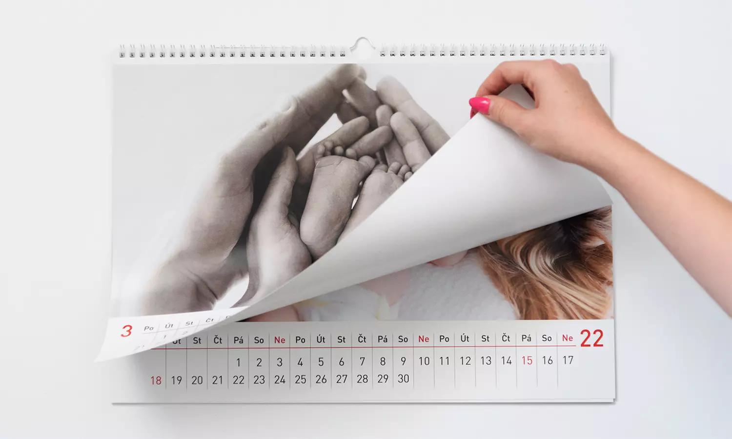 Personalisierbarer Wandkalender A4, Wandkalender A3 oder Tischkalender