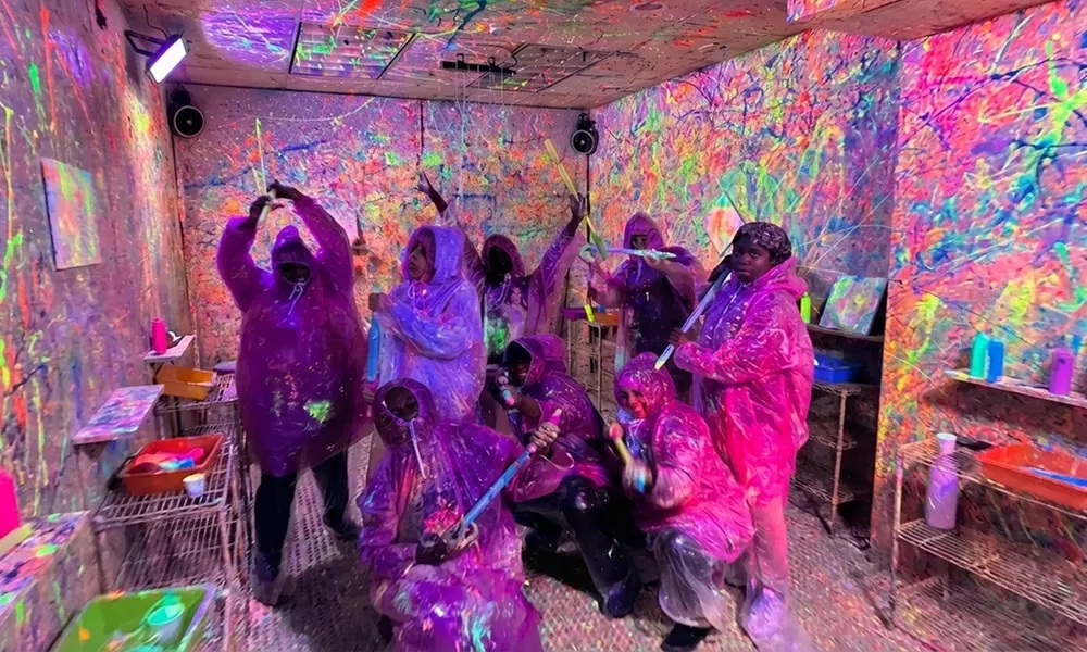 Spin and Splatter Art Sessions – Raleigh