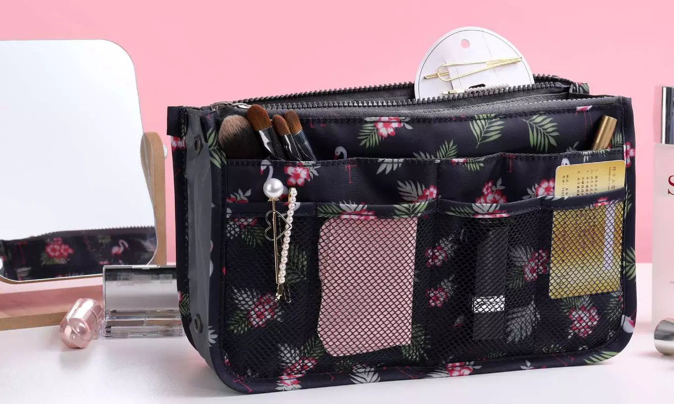Handtaschen-Organizer mit Flamingo-Aufdruck