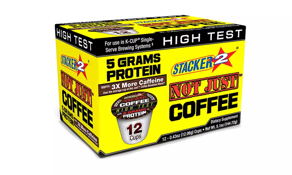 Stacker 2 Not Just Coffee High-Protein Single-Serve Coffee Pods in High Test or Breakfast Blend (12-Pack) - Image 3