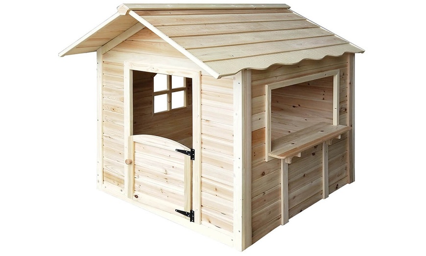 Image 4: Casa de madera de abeto para juegos, de Home Deluxe