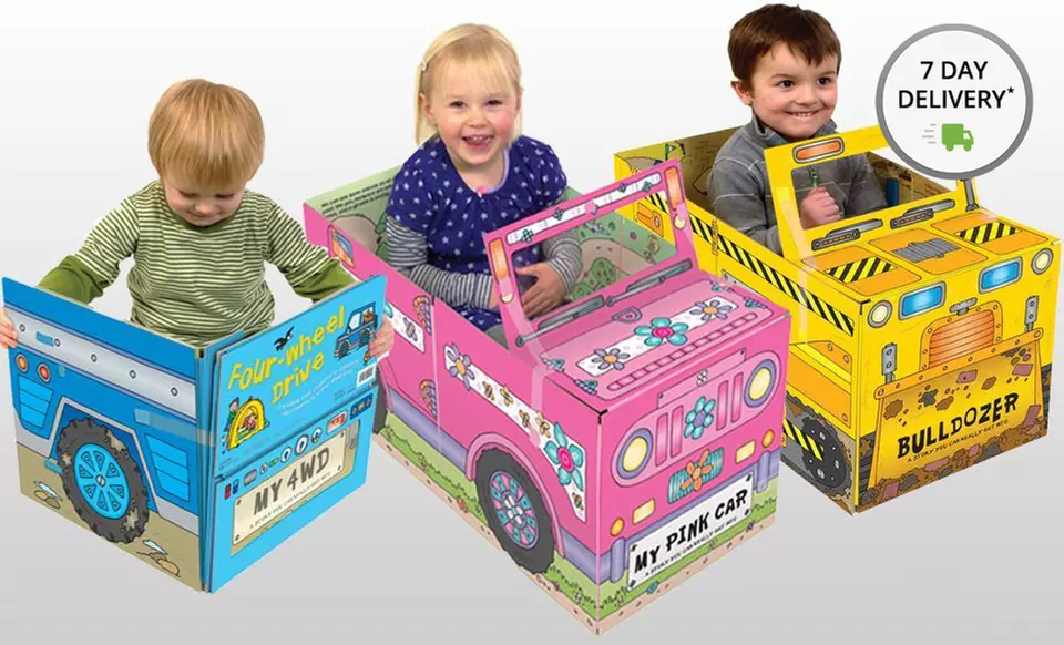 Convertible Storybook, Vehicle, and Floor Mat. Multiple Designs Available. - Primary Image