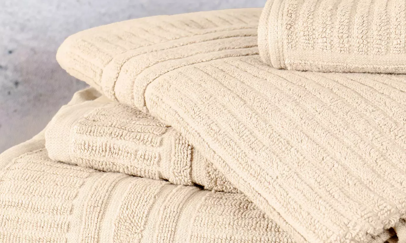 Juego de 5 toallas de 100 % algodón ultrasuave en color liso