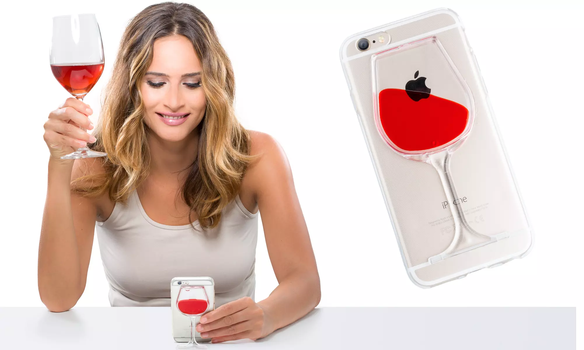 Wine Glass Case and Stand for iPhone 6/6s - Primary Image