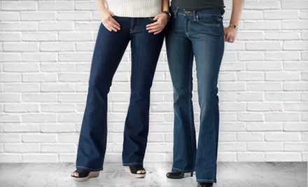 $30 for Levi Women's Superlow or Too Superlow Boot-Cut Jeans ($46 Value). Multiple Sizes and Washes Available. - Primary Image