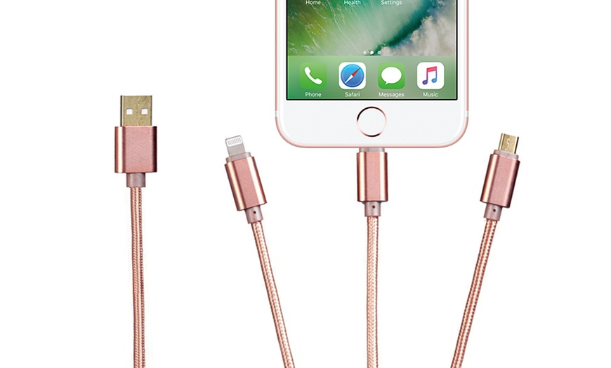 Image 5: 3-in-1 Charge and Sync Cable