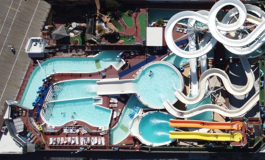Image 1:  All-Day Waterpark Fun + Mini Golf & Rock Climbing at OC Waterpark 