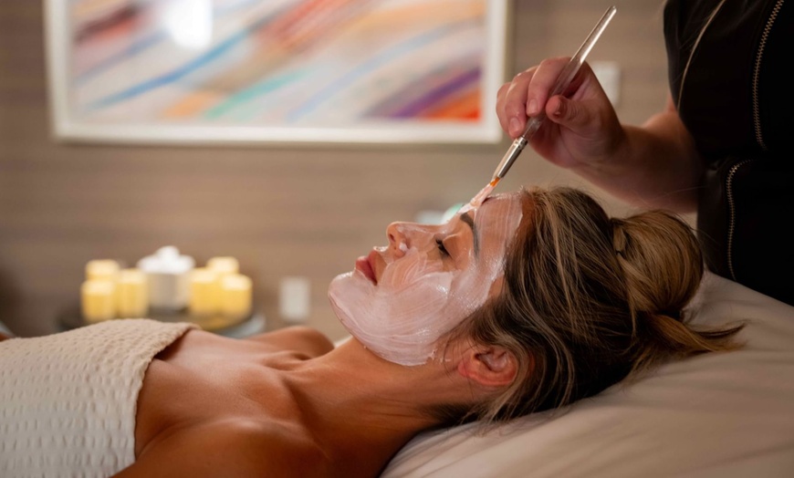 Image 1: Seaside Facial and Tropical Sugar Scrub with Pool, Gym, Lounge & Valet