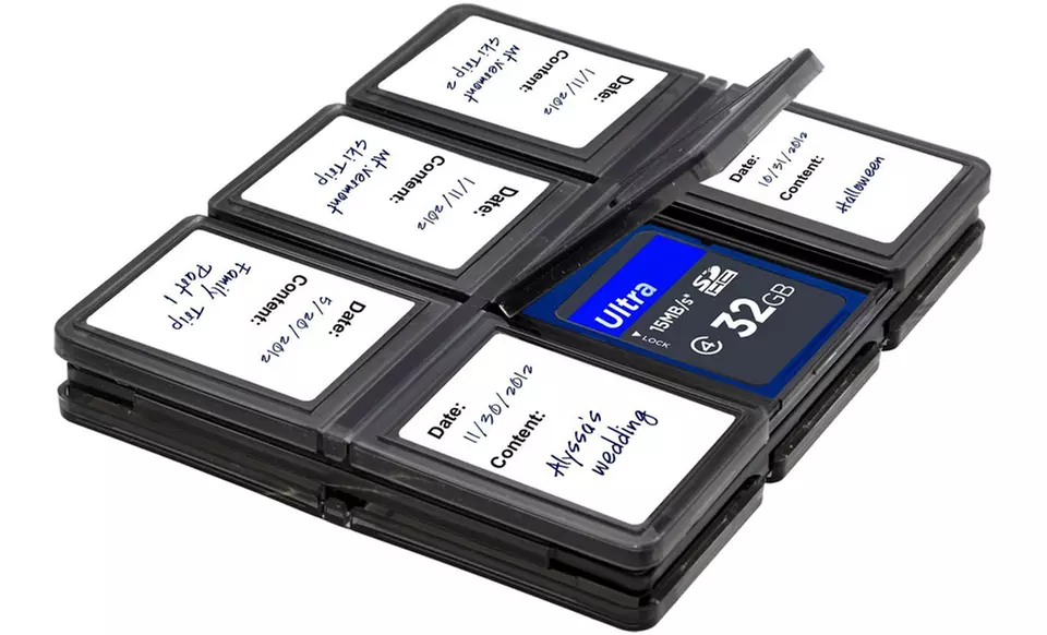 Hard Plastic SD/SDHC Memory Card Case. Free Returns. - Primary Image