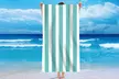 Single Jersey Striped Summer Beach or Bath Towel - Second Medium