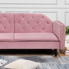 Image 8: Malmo Plush Velvet Sofa Bed