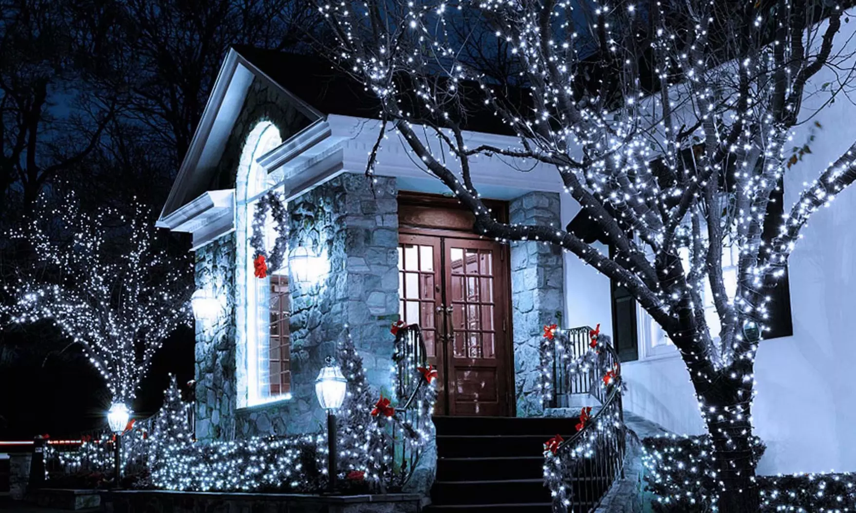 Christmas Decoration 72ft 200LED Solar String Lights Outdoor Copper Wire Lights