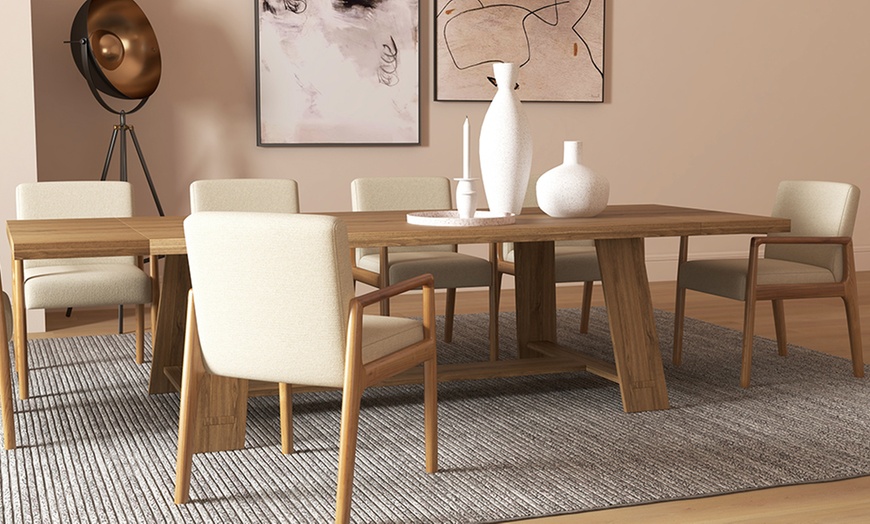 Image 2: Set di 2 poltrone in legno massello Doosense