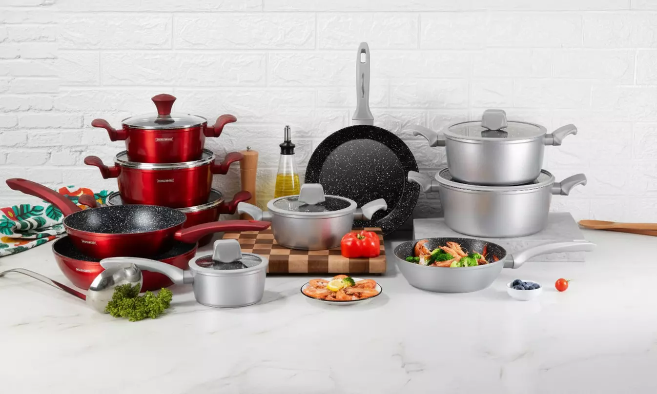 Batteria da cucina da 10 o 14 pezzi Royalty Line