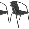 Image 5: Tempered Glass Table with Two Chairs