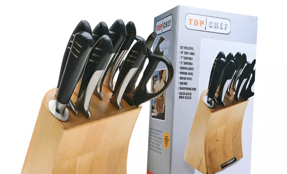 9- or 15-Piece “Top Chef” Knife-Block Set (Up to 69% Off). Free Shipping and Free Returns. - Second Medium