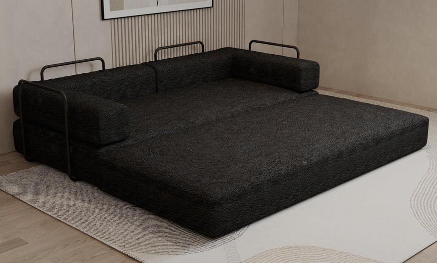 Image 3: Sliding Wardrobes 4 U Three-Seater Smart Convertible Sofabed