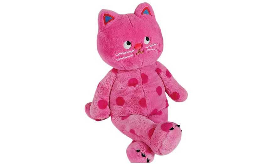 Image 7: Kawaii Spotted Cat Plush Toy