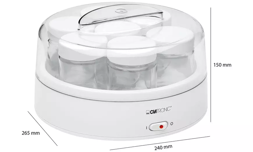 Image 5: Yaourtière avec 7 pots de 160 ml Clatronic