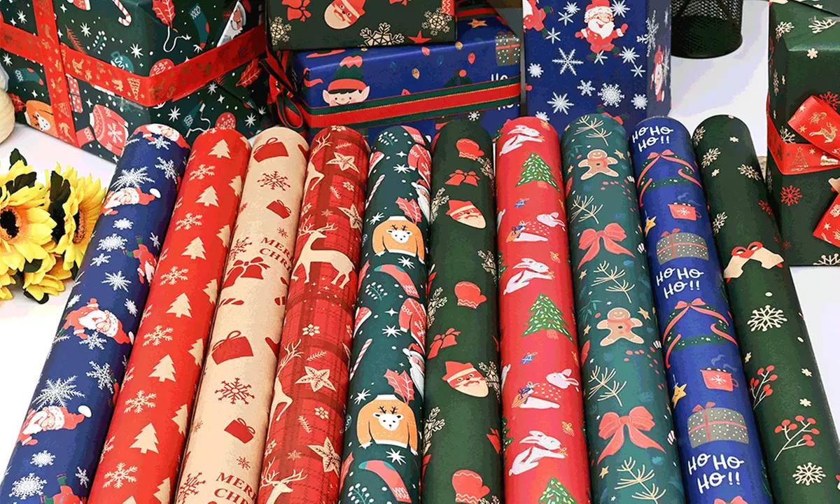 10 Pieces of Christmas Wrapping Papers