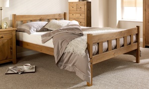 Handcrafted Wooden Bed Frame