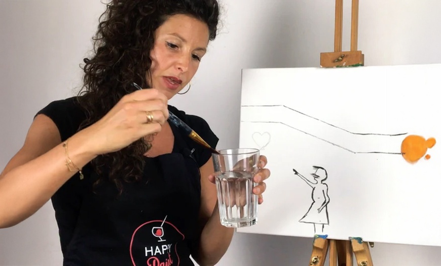 Image 3: Atelier de peinture en ligne : créativité guidée avec Happy Paint