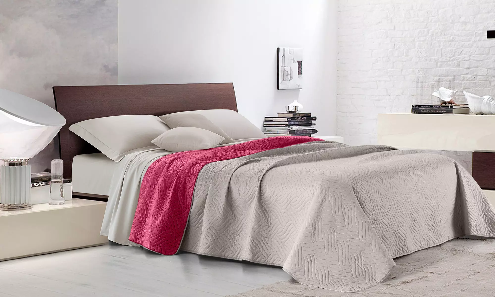 Reversible Peach Skin Bedspread