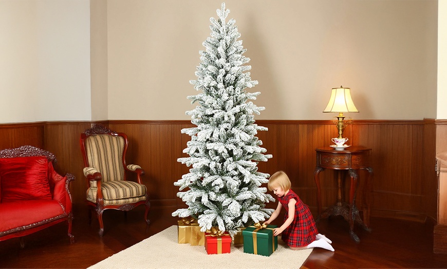 Image 1: HOMCOM Artificial Christmas Trees Collection