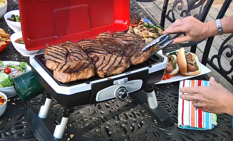 $74.99 for a Cuisinart Gourmet Portable Gas Grill in Red ($139.99 List Price). Free Shipping. - Primary Image