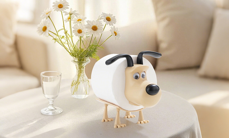 Image 1: 1x, 2x oder 3x Toilettenpapierhalter in Hundeform