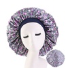 Image 11: Extra Large Long Hair Care Satin Bonnet Cap Night Sleep Hat Head Wrap Cover