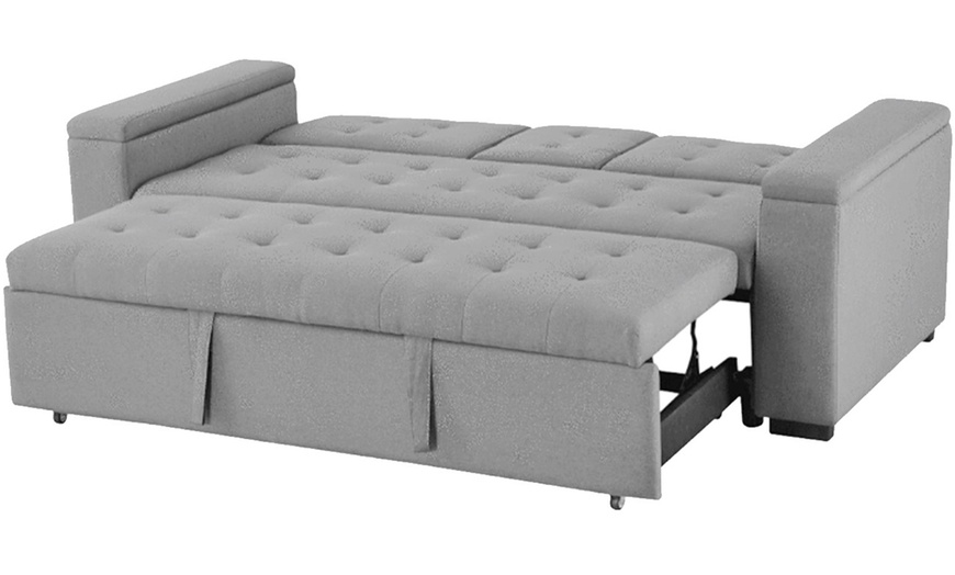 Image 23: Canapé convertible "Tilia" 3 places en tissu Kocoon