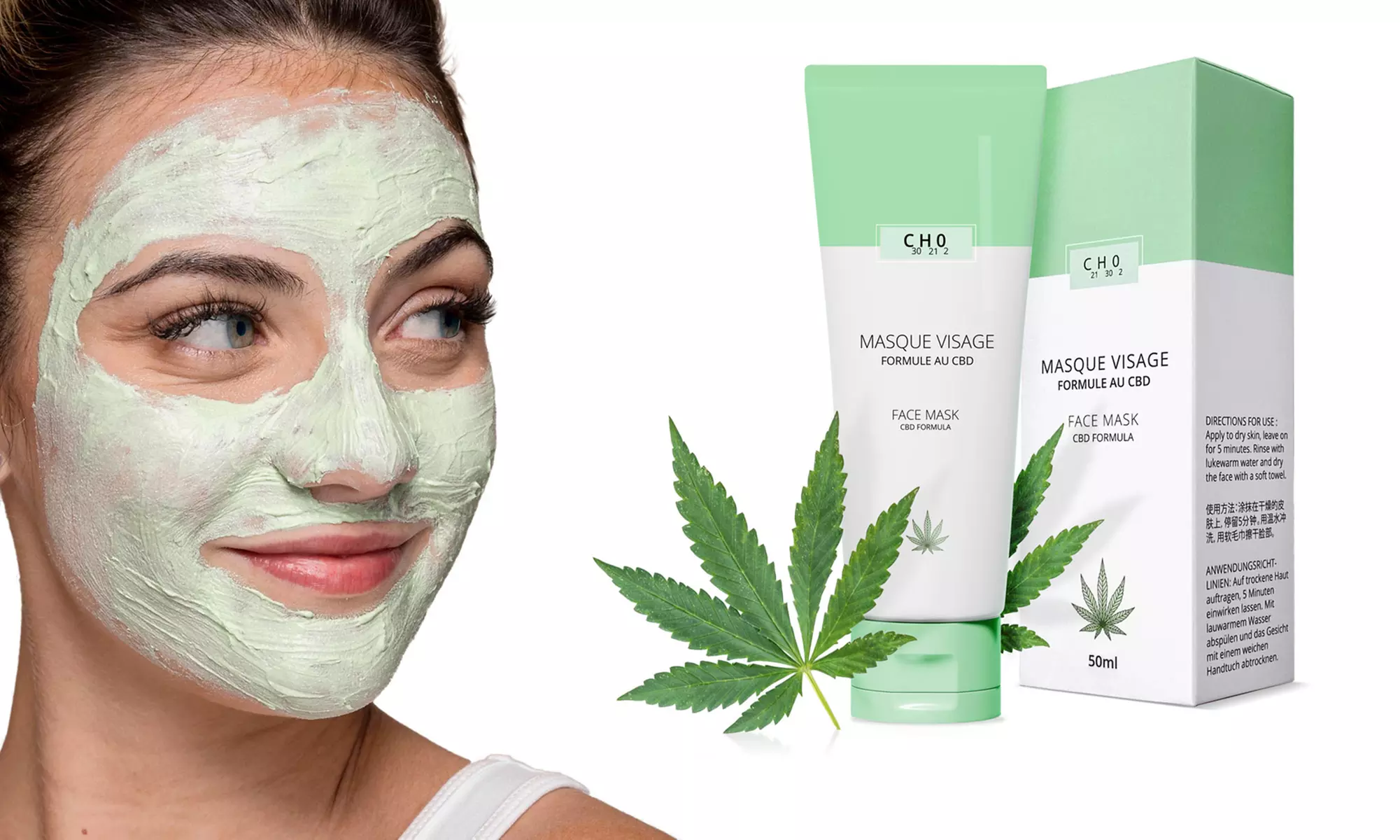 1, 2 ou 3 masques au CBD anti-imperfections - Primary Image