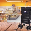 Image 7: Hoppa Lightweight Four or Six Wheel Folding Shopping Trolley