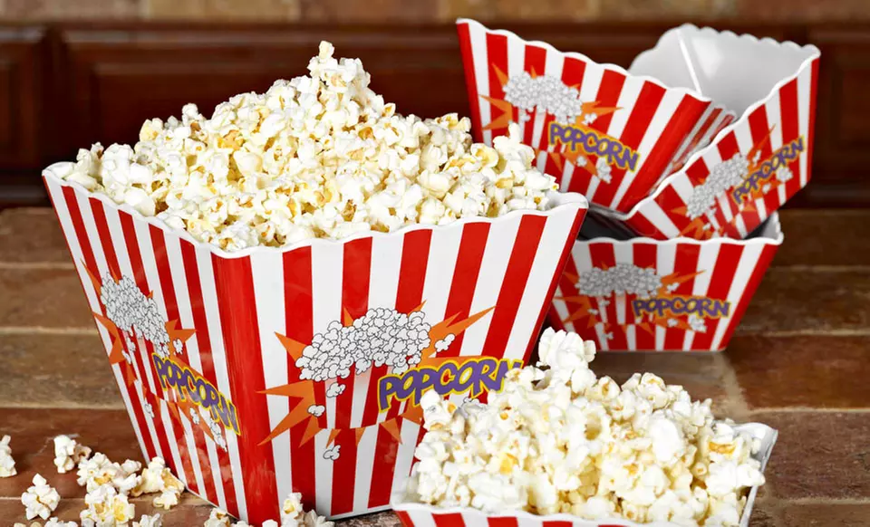 $13.99 for a Five-Piece Melamine Popcorn Bowl Set ($28.43 List Price). Free Returns. - Primary Image
