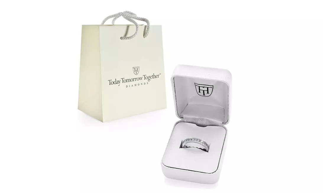 1/2-CTTW Diamond Bands in 10K Gold - Second Medium