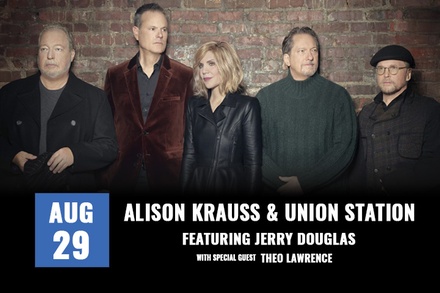 Alison Krauss & Union Station Featuring Jerry Douglas w/ Theo Lawrence on August 29, 2026 - Pacific Amphitheatre - Costa Mesa