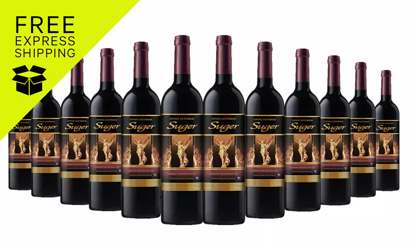 FREE SHIPPING: Suger Australian Cabernet Sauvignon 2022 – 12 Bottles from Just Wines (Up to 67% - Primary Image