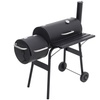 Image 2: Outdoor Dual-Unit Trolley Barrel BBQ Grill