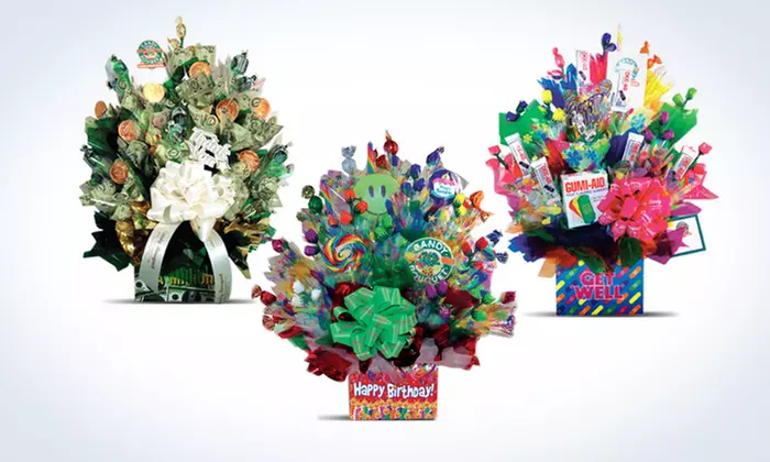Chocolate and Candy Bouquets at Candy Bouquet (50% Off). Two Options Available. - Primary Image