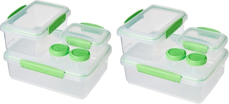 Sistema Unisex Green 10-Piece Food Storage Container Set With Locking Lids