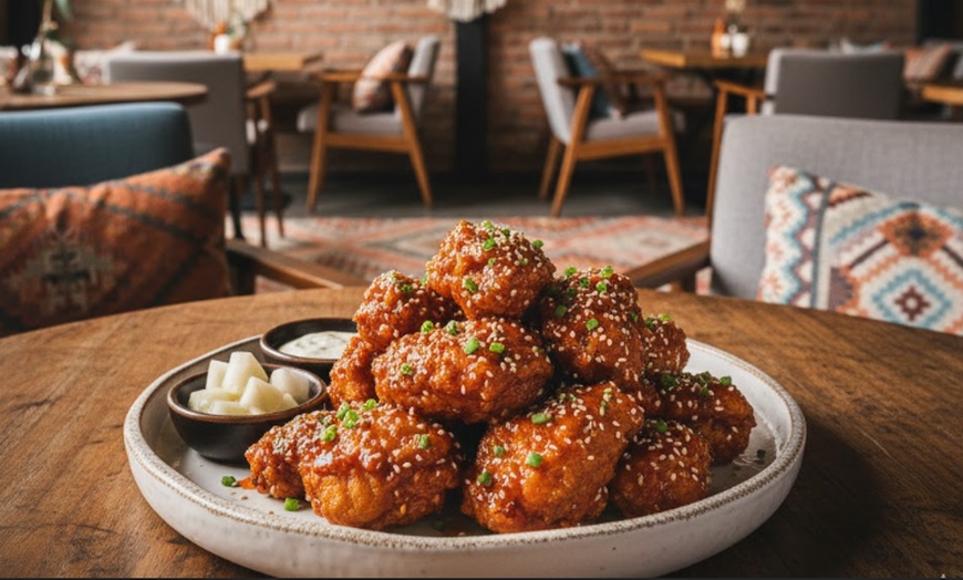 Image 1: Korean Fried Chicken nach Wahl inkl. Pommes / Süßkartoffel & Softdrink