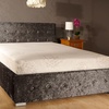 Image 4: Crushed Velvet Ottoman Bedframe with Optional Mattress